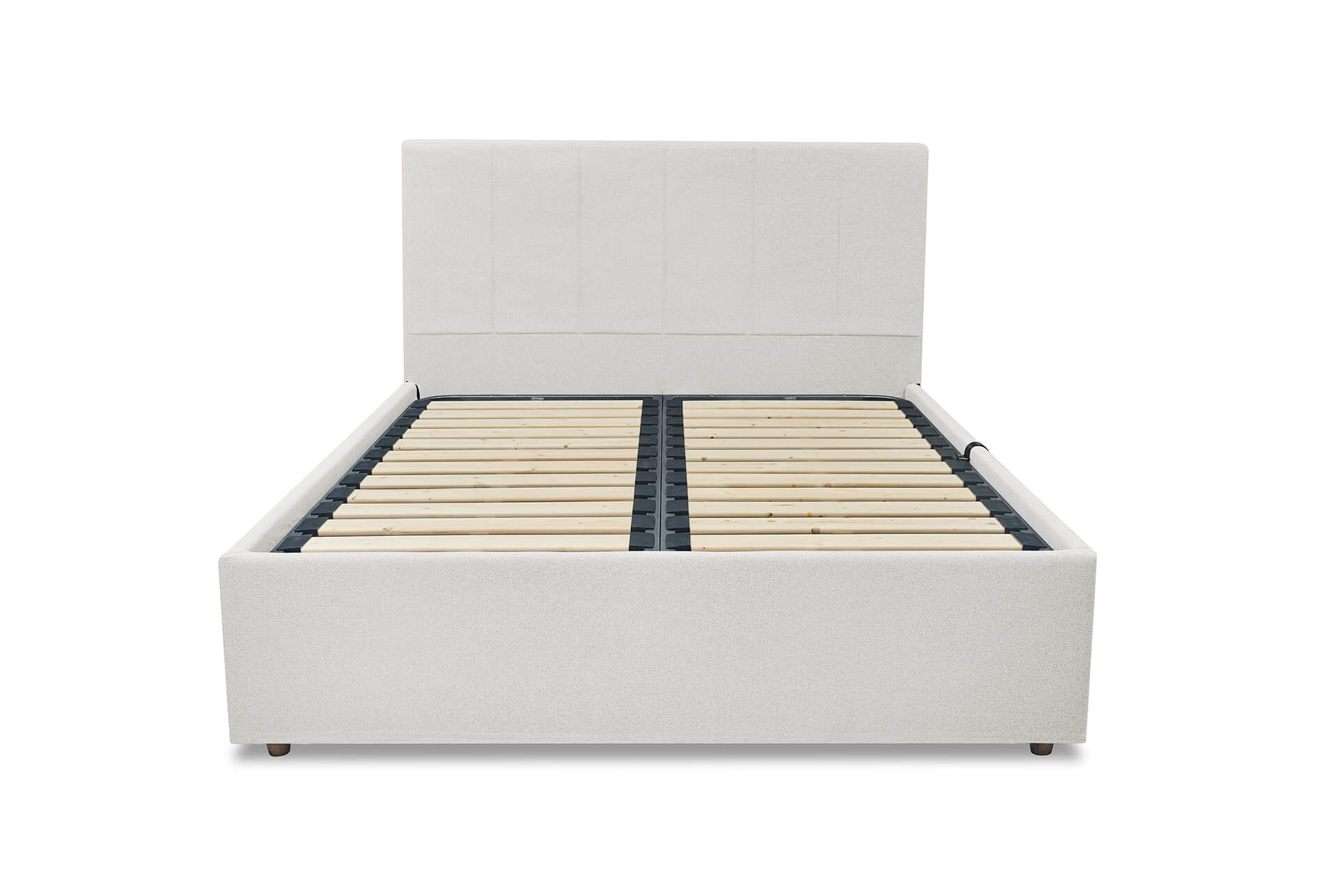 Hydraulic Storage Bed with stripe pattern headboard - napnice