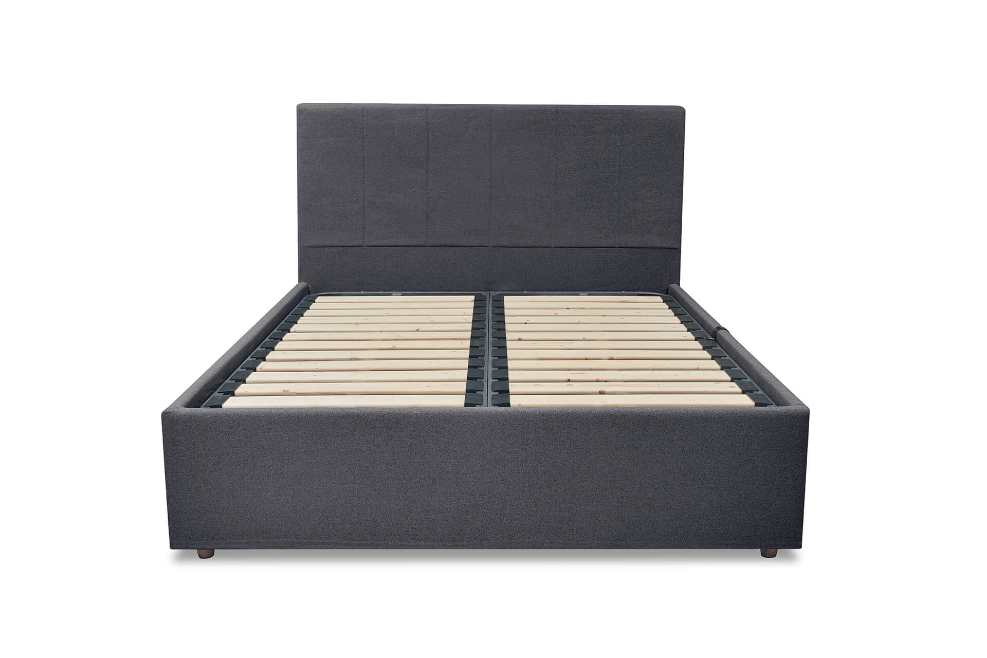 Hydraulic Storage Bed with stripe pattern headboard - napnice
