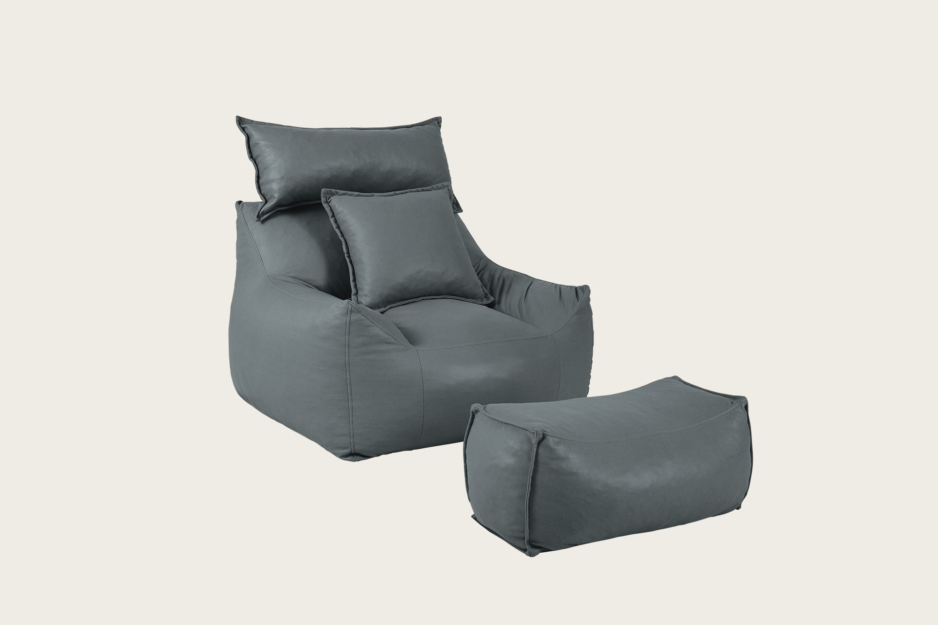 Lazy Sofa -Gray (W95 x D90+25 x H85cm)