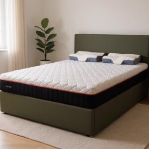 Hydraulic Storage Bed with Diamond Mattress Combo